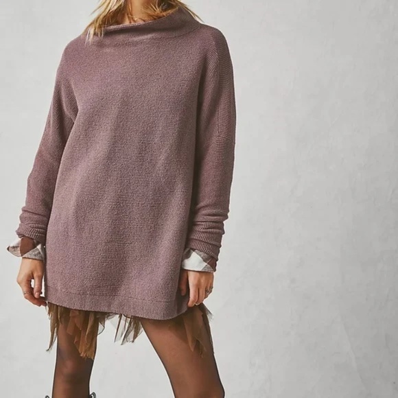 Free People Sweaters - Free People Ottoman Slouchy Tunic in Nutmeg Size M
